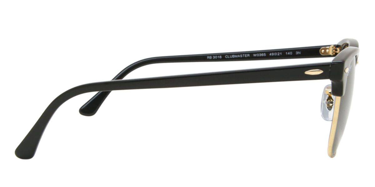 Ray-Ban RB3016/S Clubmaster W0365 眉框Black/Gold 太陽眼鏡
