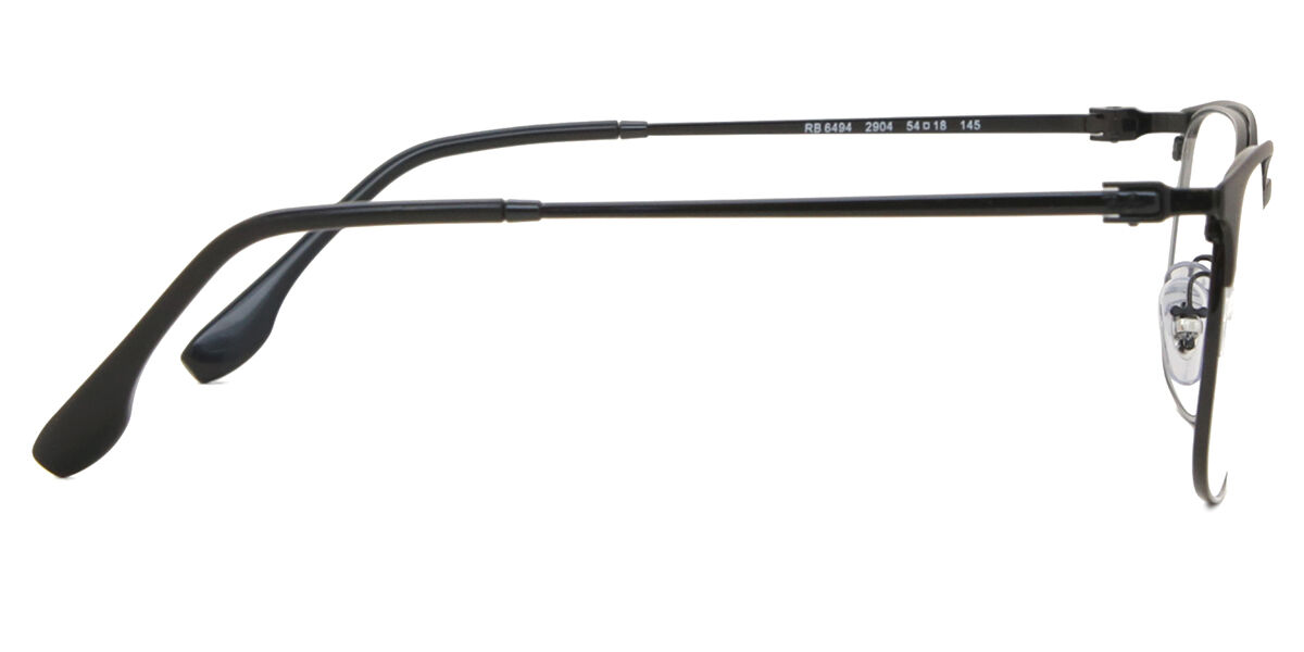 Ray-Ban RX6494 Asian Fit 2904 長方形鏡架黑色眼鏡| SmartBuyGlasses 香港