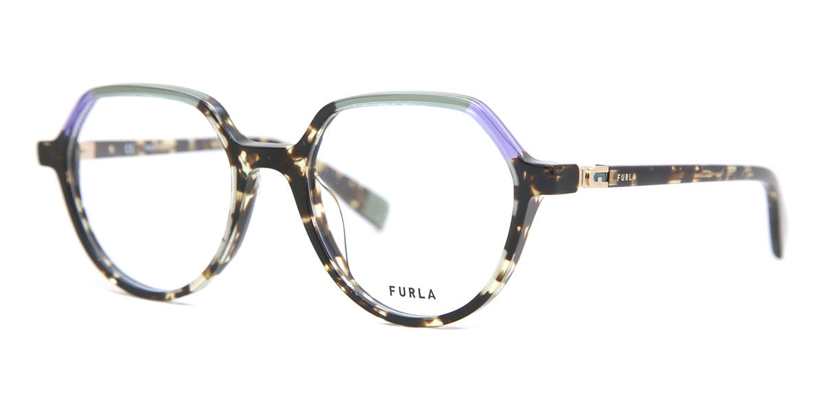 Furla VFU497V 0780 橢圓形 Shiny Honey Tortoise 眼鏡 | SmartBuyGlasses 香港