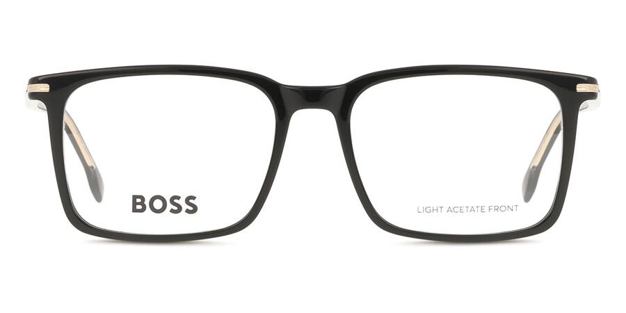 Boss 1753 BOSS 1753/G Asian Fit 807 長方形 黑色 眼鏡 | SmartBuyGlasses 香港
